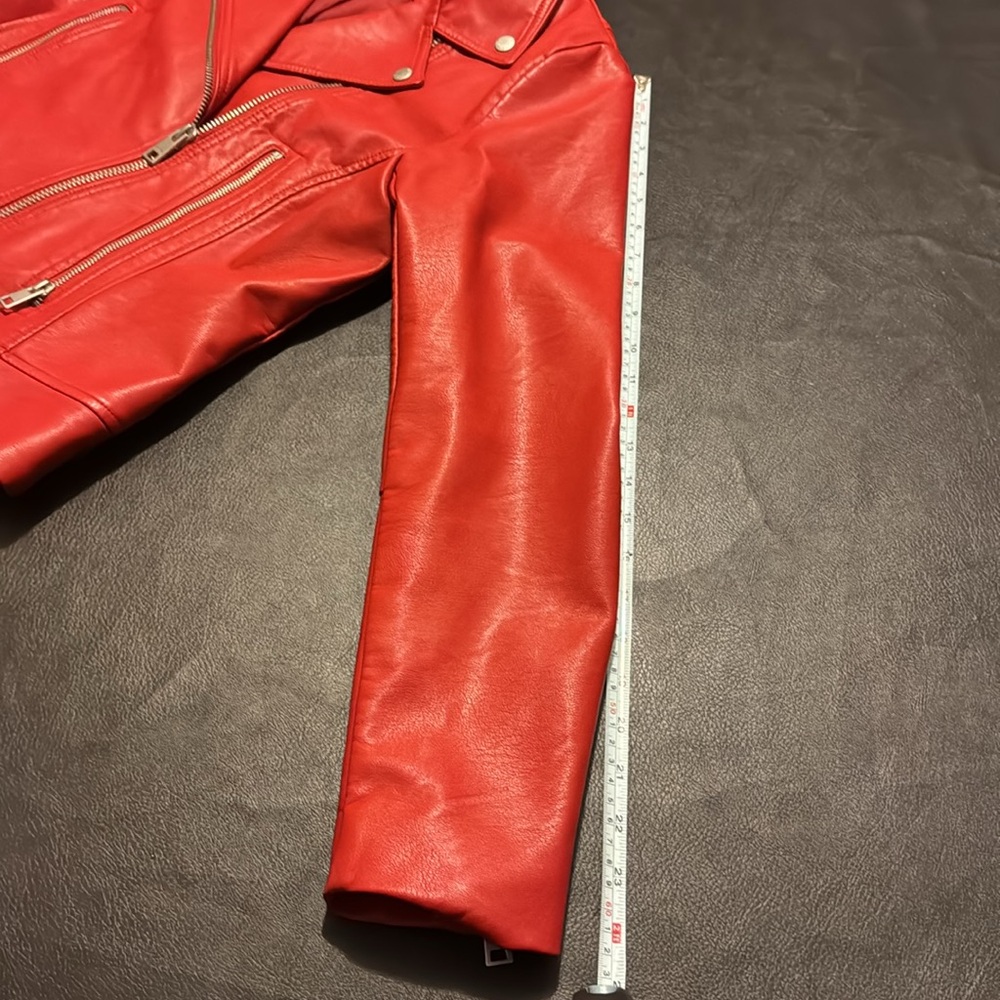 Levi Strauss & Company Red Stunning Jacket Size Large With Silver Hardware - Picture 6 of 12